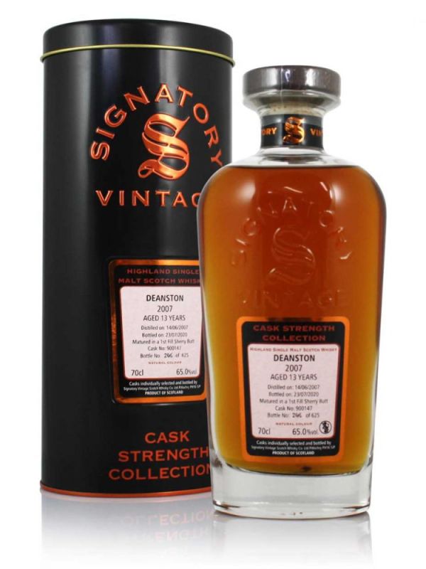Deanston 13 (Distilled 2007, 65%, Signatory Cask Strength Collection 2020)
